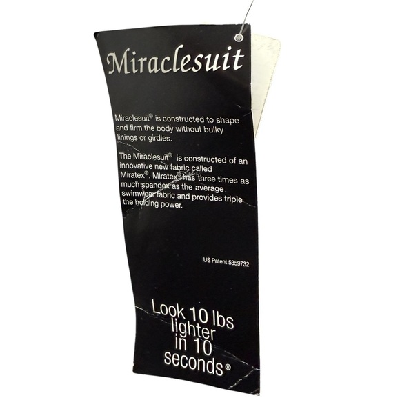 Miraclesuit LOVE KNOT Twist Front Underwire Tankini SwimSuit Top Black SZ 12 NWT - Picture 5 of 10